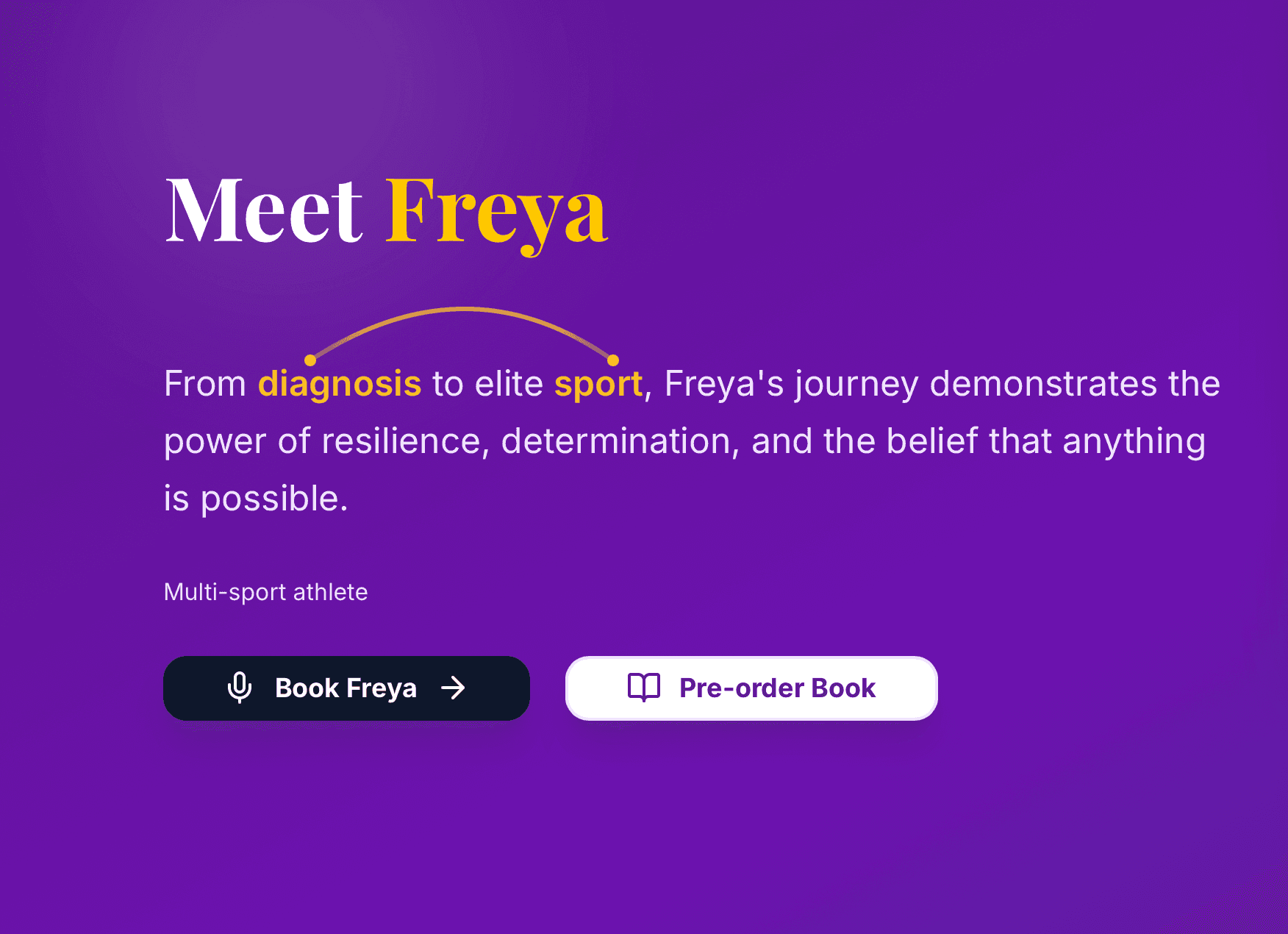 Freya Levy website screenshot